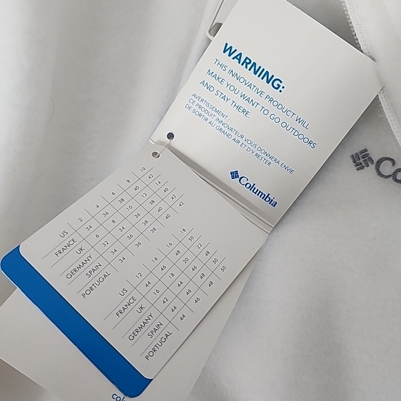 Columbia NEW Three Rivers Fleece Vest Cream Full Zip Zipper Pockets Size Large - Picture 4 of 9